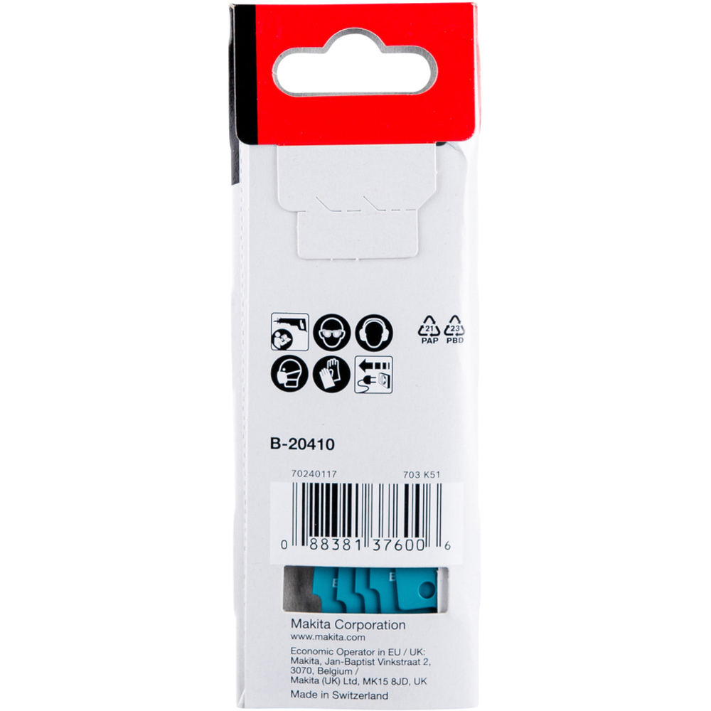 Lames Bi-Métal flexibles pour tôles minces 0,7 à 3 mm 100MM - MAKITA - B-20410