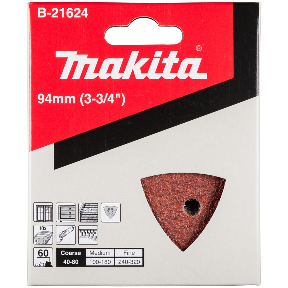 Triangles abrasifs pour BOIS 60G - MAKITA - B-21624