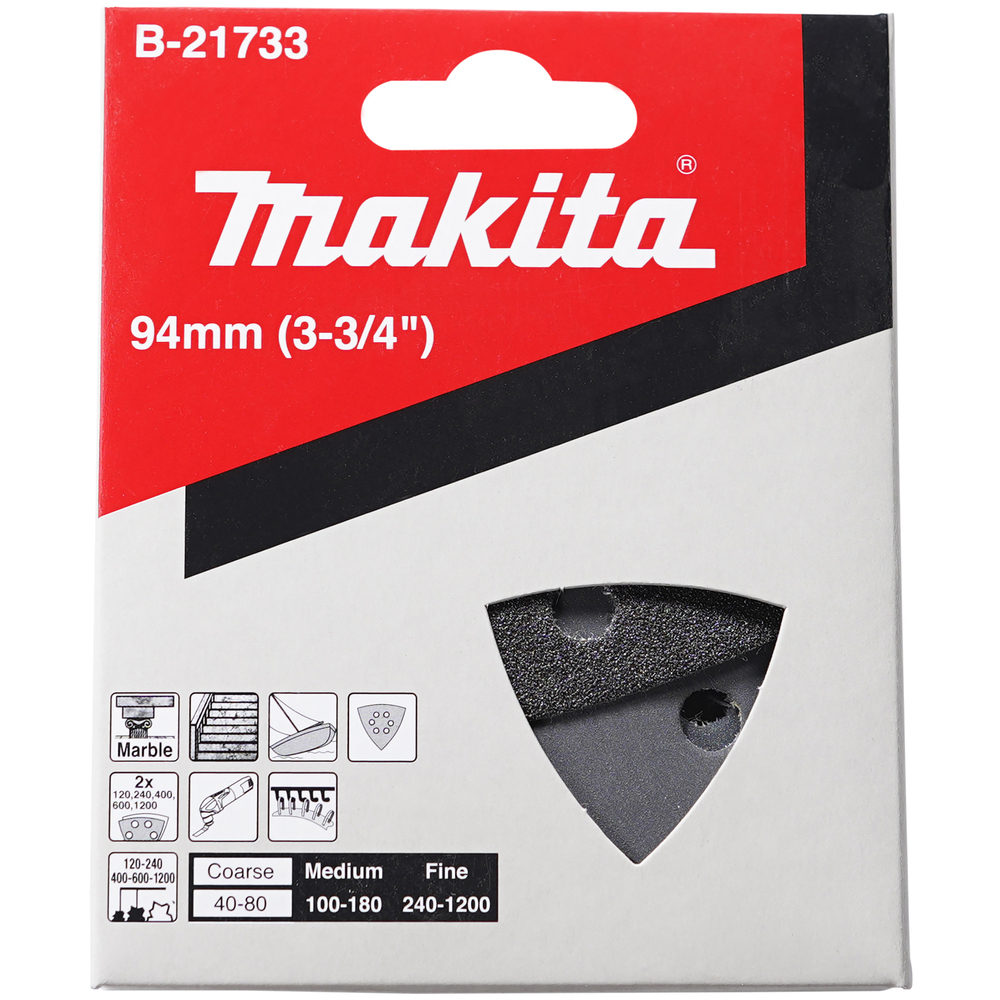 ASSORTIMENT TRIANGLE PIERRE/VERRE 10 PCS - MAKITA - B-21733