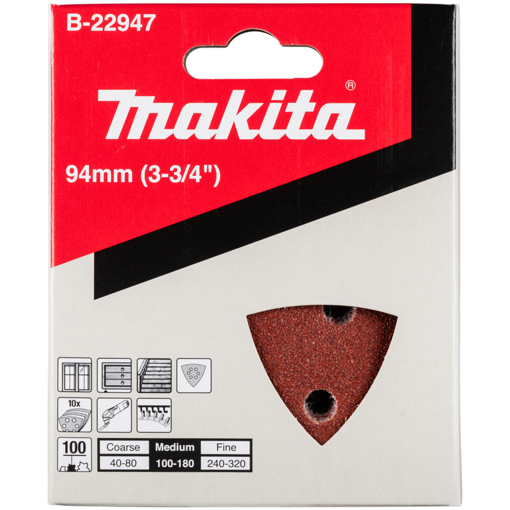 Triangle abrasif grain 100 pour bois - MAKITA - B-22947