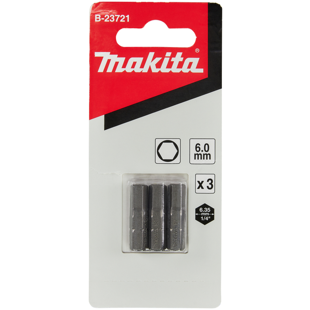 EMBOUT HEX 6,0-25 10p - MAKITA - B-23721