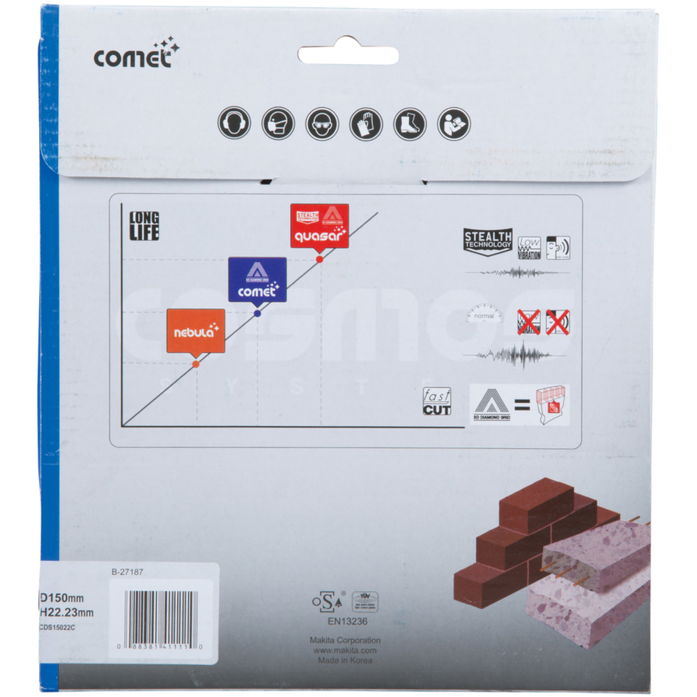 D.DIAM COMET150 3DDG - MAKITA - B-27187
