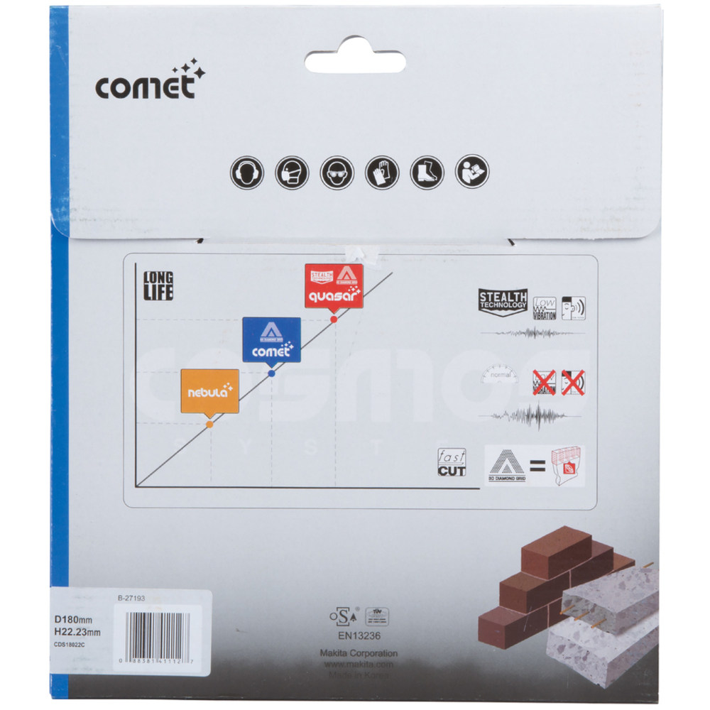 D.DIAM COMET180 3DDG - MAKITA - B-27193