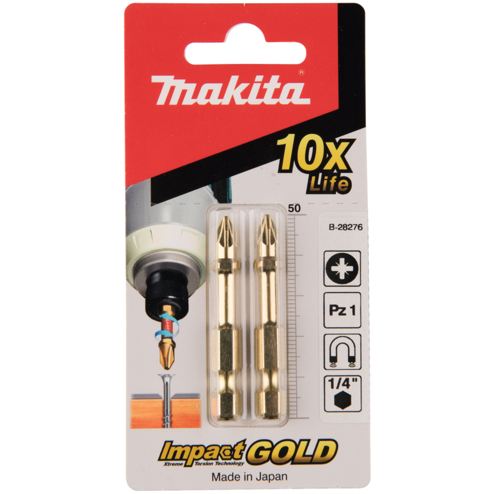 EMBOUT PZ1-50''IMPACT GOLD''2PCS' - MAKITA - B-28276