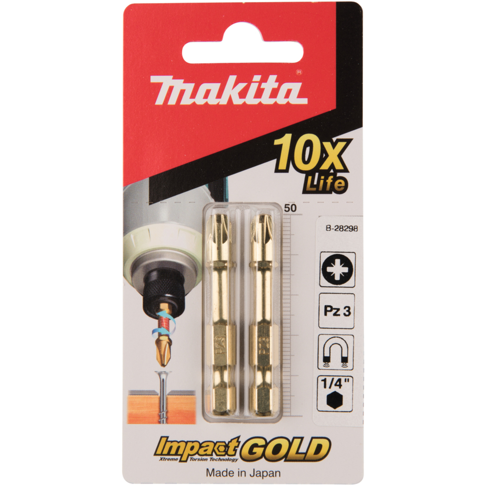 EMBOUT PZ3-50''IMPACT GOLD''2PCS' - MAKITA - B-28298