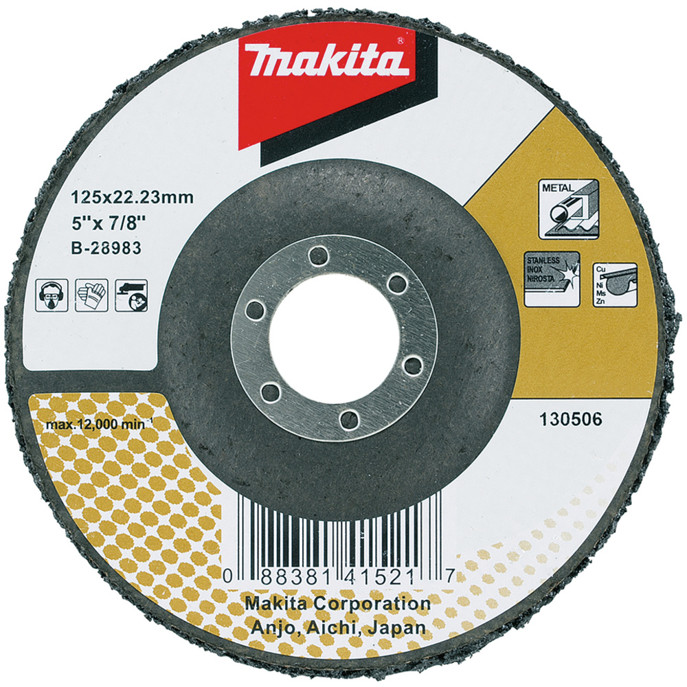 DISQUE DE DECAPAGE NOIR125 - MAKITA - B-28983
