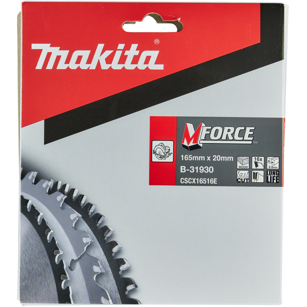 Lame de scie M-FORCE 165mmx20x16D - MAKITA - B-31930