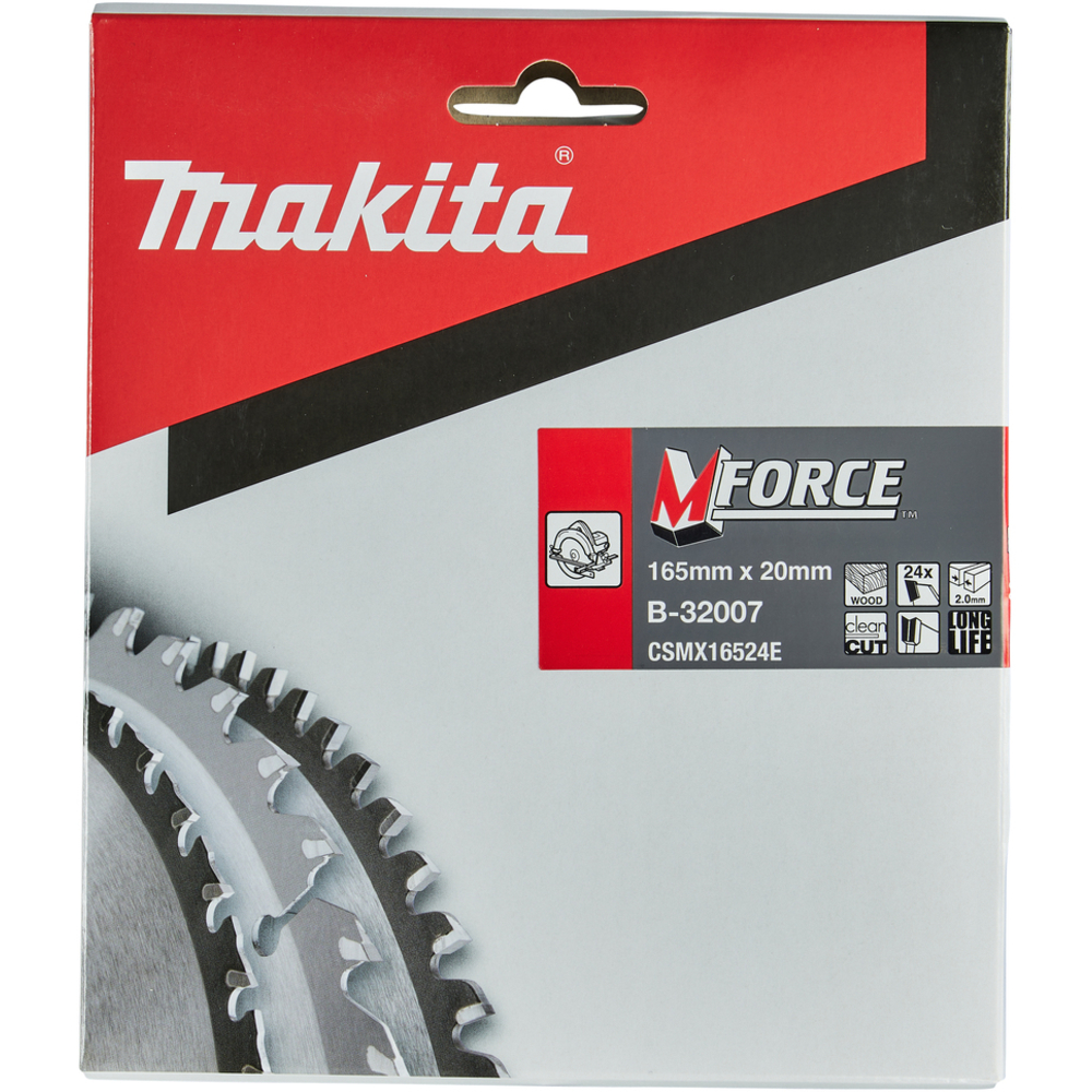 LAME CARBURE MFORCE BOIS 165X20MM 24D - MAKITA - B-32007