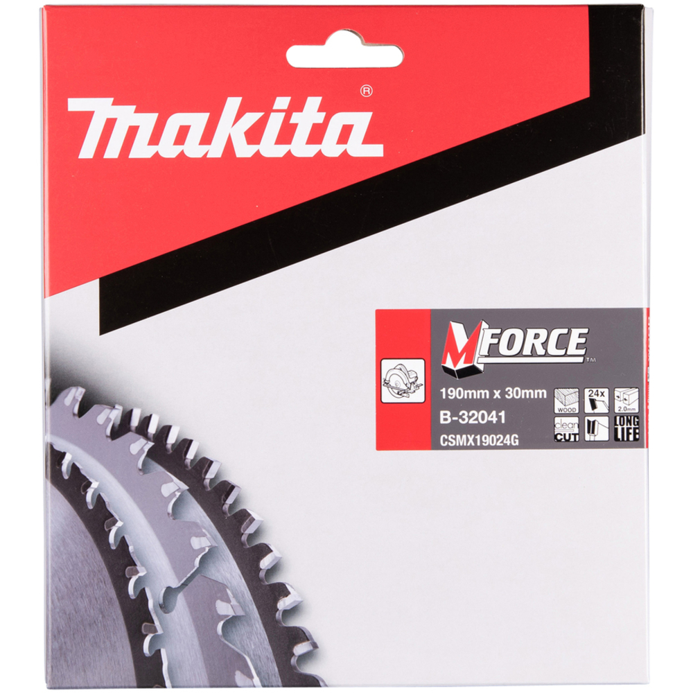 LAME CARBURE MFORCE BOIS 190X30MM 24D - MAKITA - B-32041