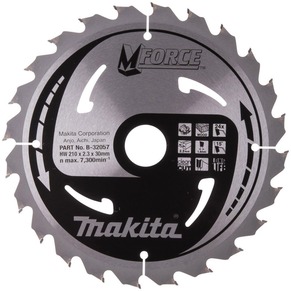 LAME CARBURE MFORCE BOIS 210X30MM 24D - MAKITA - B-32057