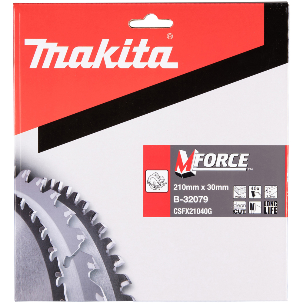 LAME CARBURE MFORCE BOIS 210X30MM 40D - MAKITA - B-32079