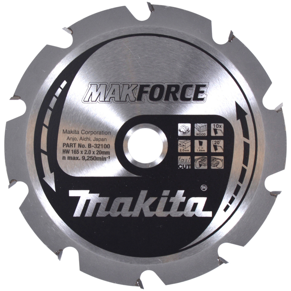 LAM TCT PO MAK 165/20/10 BOIS - MAKITA - B-32100