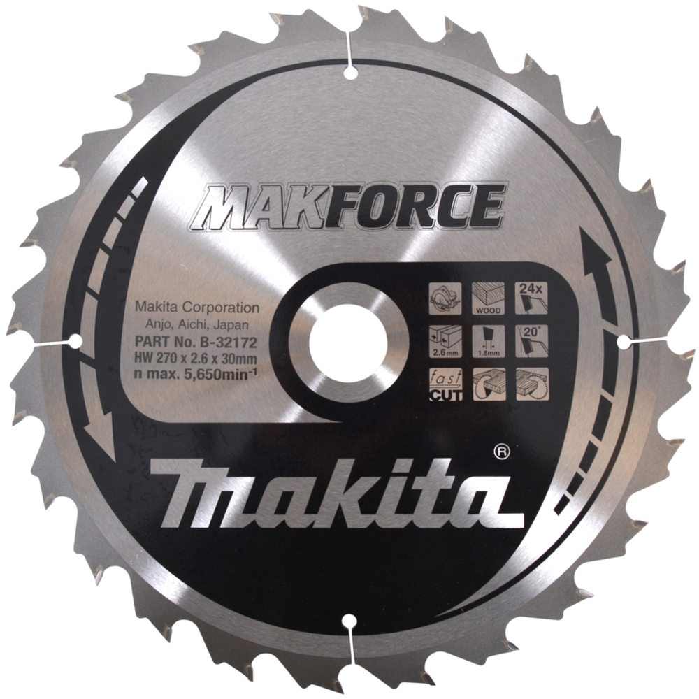 LAM TCT PO MAK 270/30/24 BOIS - MAKITA - B-32172