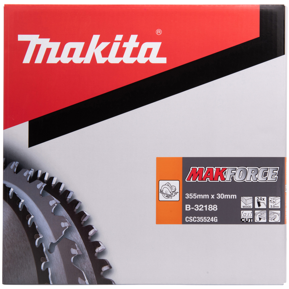 LAM TCT PO MAK 355/30/24 BOIS - MAKITA - B-32188