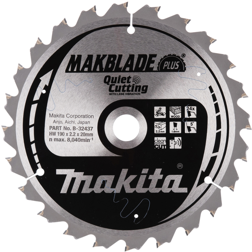 LAM TCT ST MAK+ 190/20/24 BOIS - MAKITA - B-32437