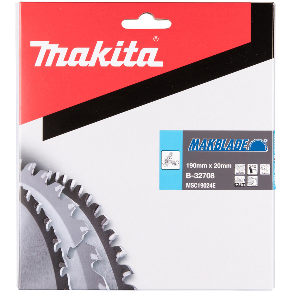 LAME CARBURE MAKBLADE BOIS 190X20MM 24 DENTS - MAKITA - B-32708