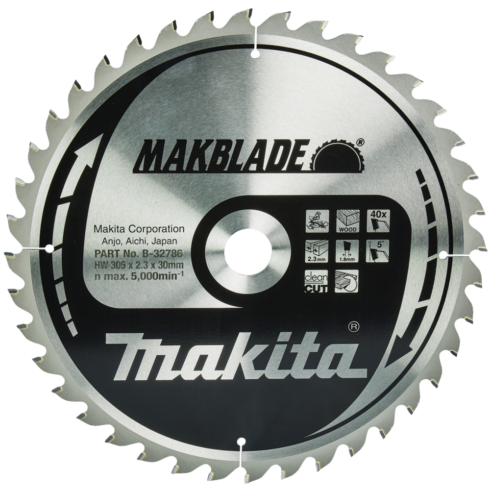 LAME CARBURE MAKBLADE BOIS 305X30MM 40D - MAKITA - B-32786