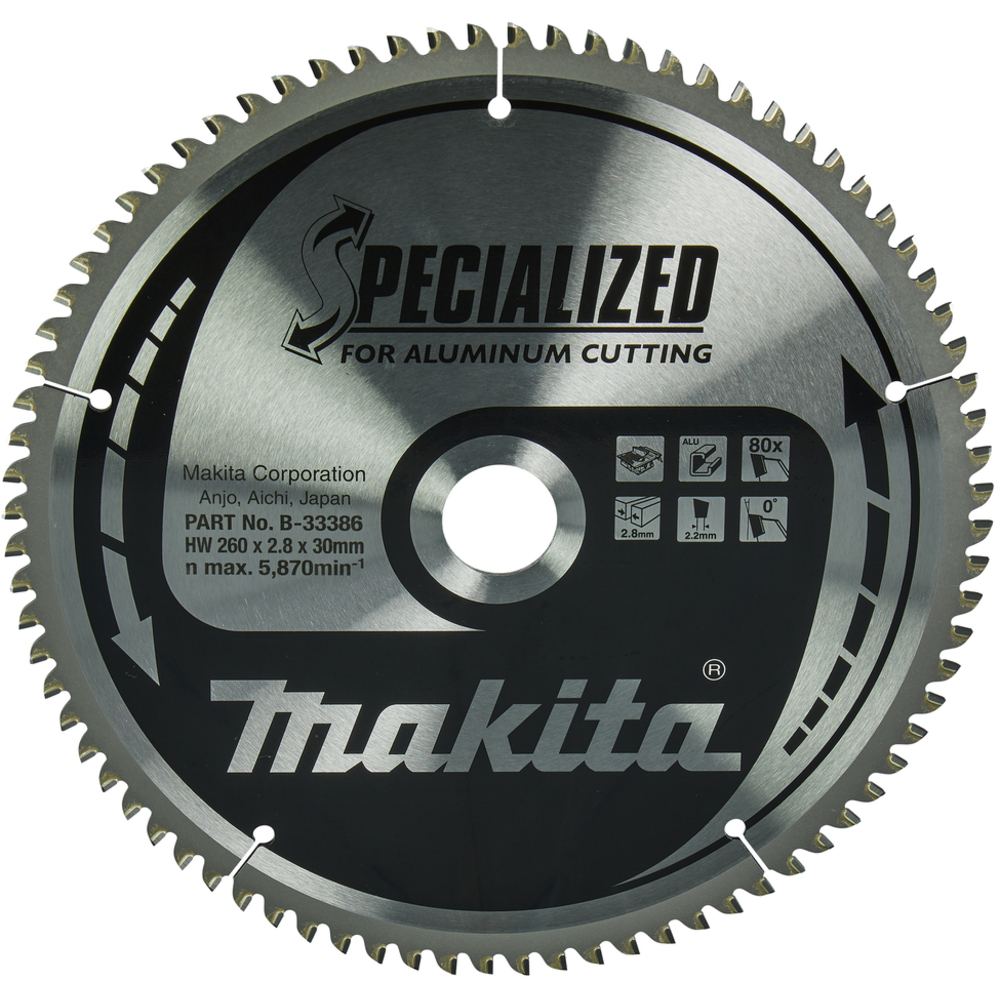 LAM TCT ST 260/30/80 SPE ALU - MAKITA - B-33386