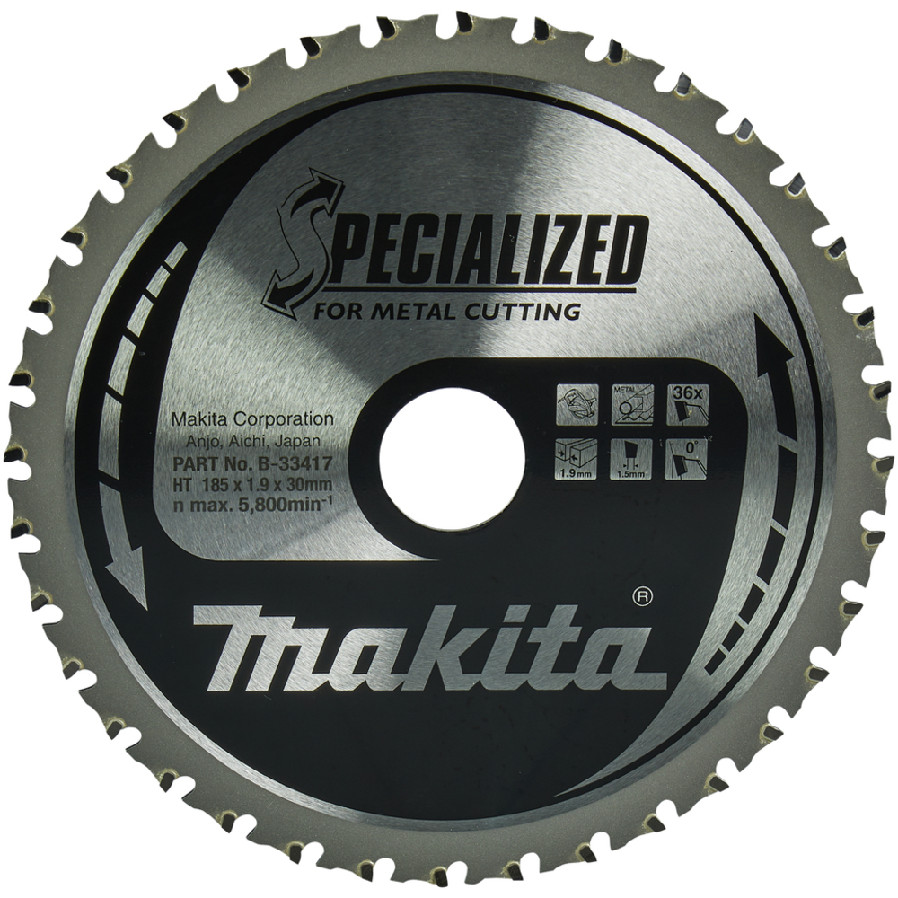 LAME CARBURE METAL PO 185X30MM 36D - MAKITA - B-33417