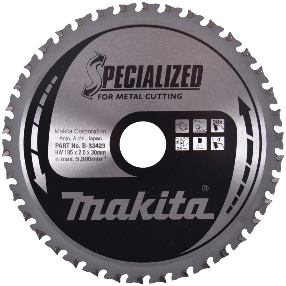 LAM TCT PO 185/30/38 ACIER - MAKITA - B-33423