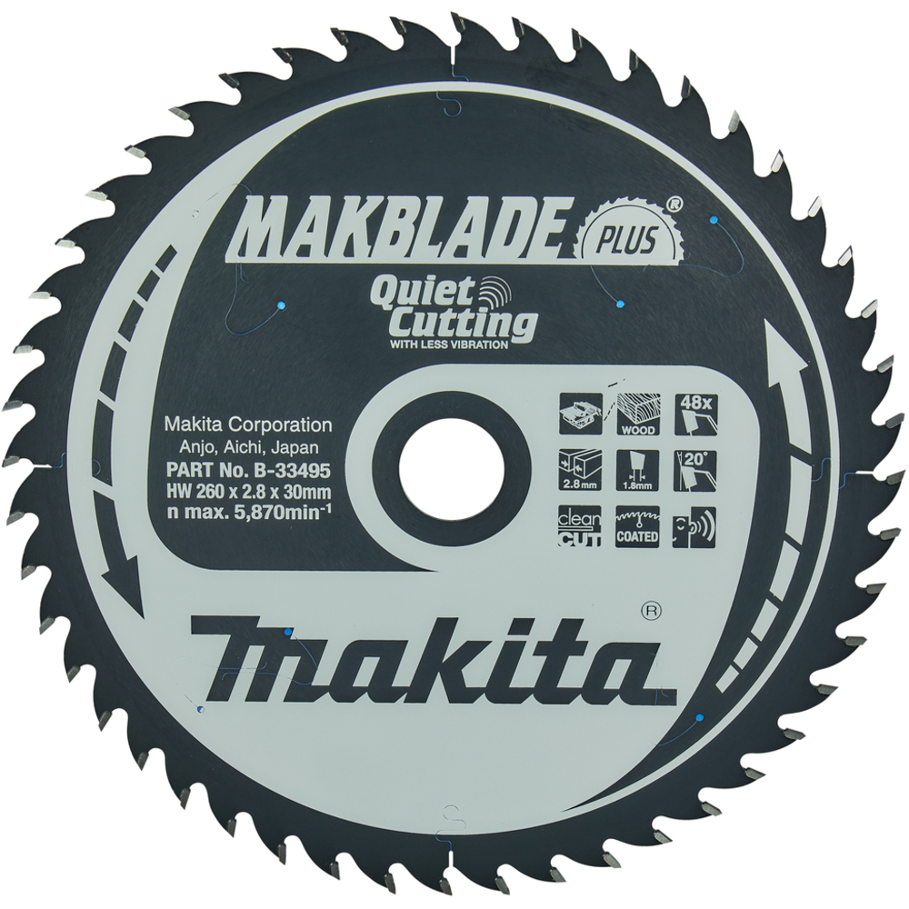 LAM TCT MAKBLADE+ 260/30/48 BOIS - MAKITA - B-33495