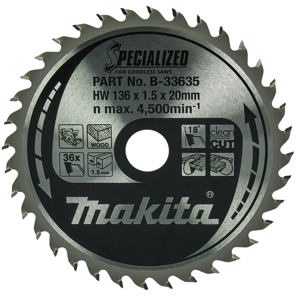 LAM TCT SPE BA 136/20/36 BOIS - MAKITA - B-33635