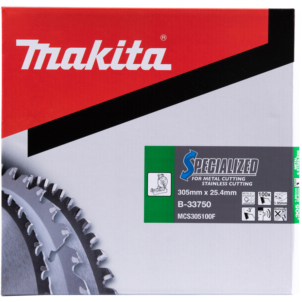 LAM TCT ST SIL 305/25/100 INOX - MAKITA - B-33750