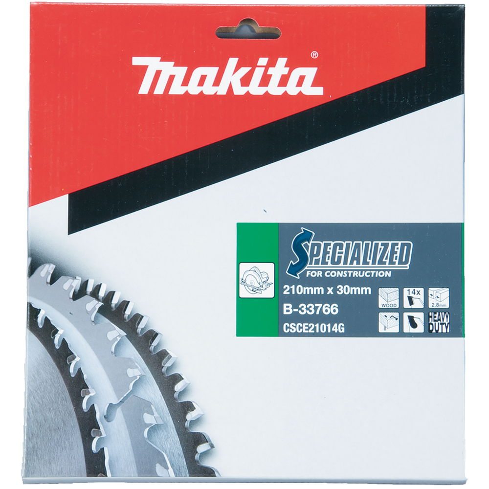 Lame de scie circulaire alliage TCT spécialisé 210 x 30 mm 14 dents - MAKITA - B-33766