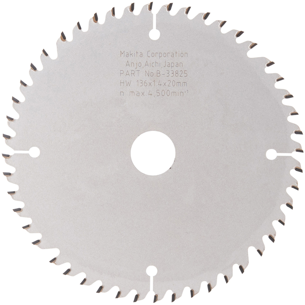 Lame de scie circulaire laminé T.C.T 136 x 20 mm, 48 dents - MAKITA - B-33825