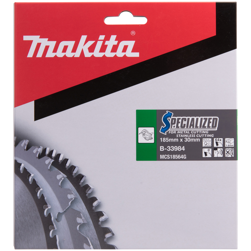 LAM TCT PO SIL 185/30/64 INOX - MAKITA - B-33984