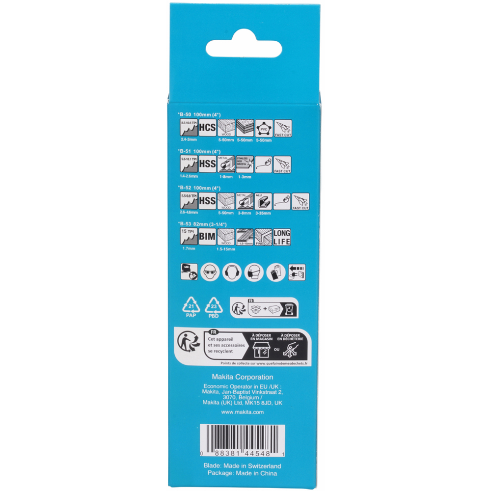 PACK 10 LAMES S-EXPRESS - MAKITA - B-44426
