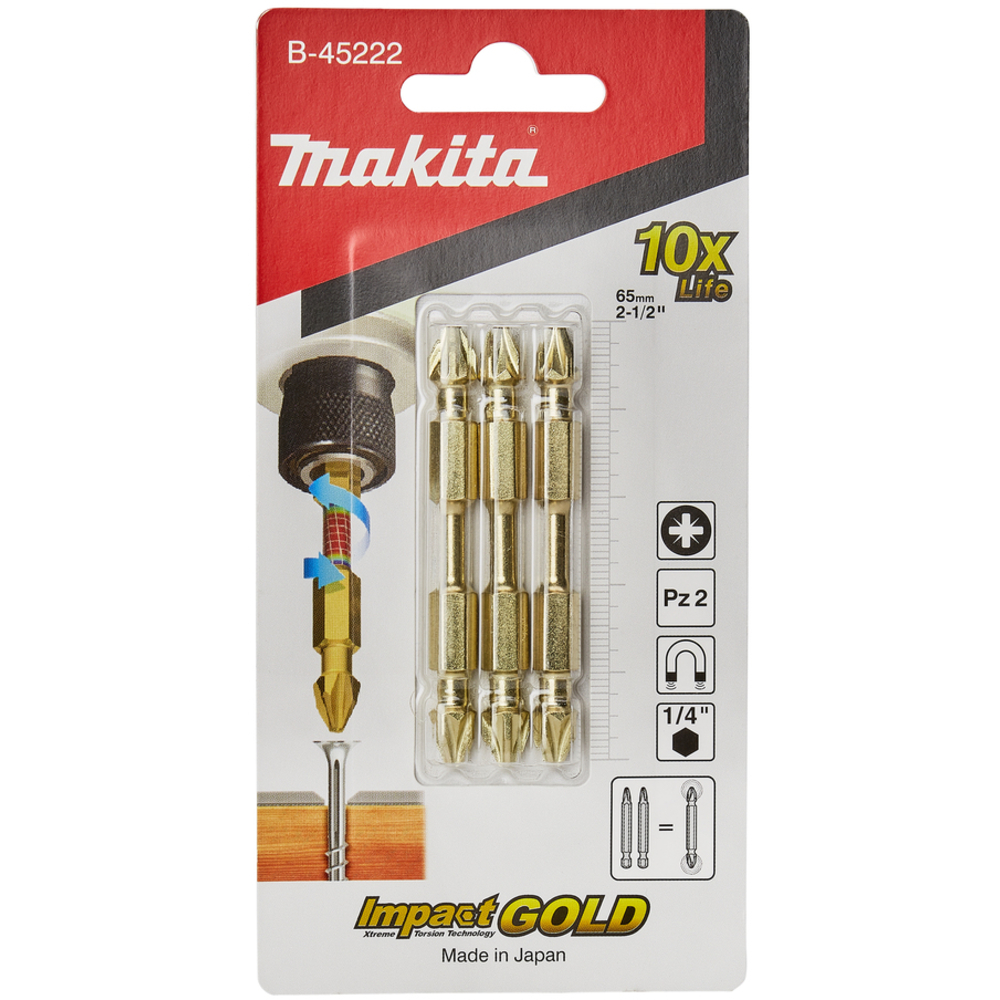 EMBOUT DBLE IMPGOLD PZ2 - MAKITA - B-45222