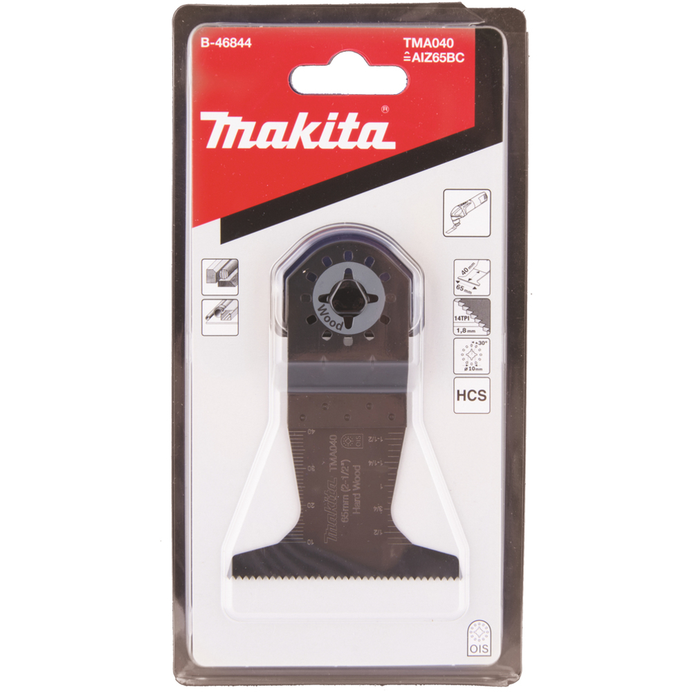 LAME SCIE PLONGEANTE HCS RAPIDE BOIS 65X40MM - MAKITA - B-46844