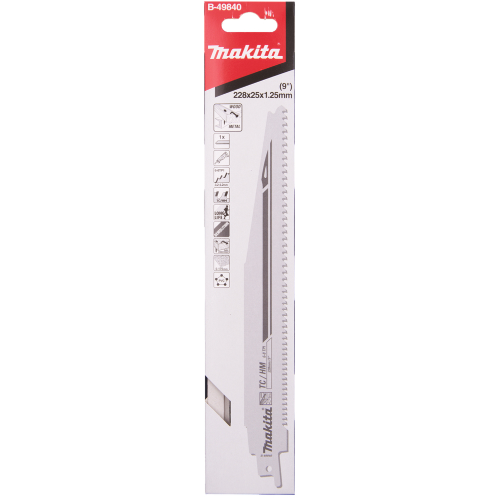 LAME RECIPROSAW BOIS ET METAL 228mm - MAKITA - B-49840