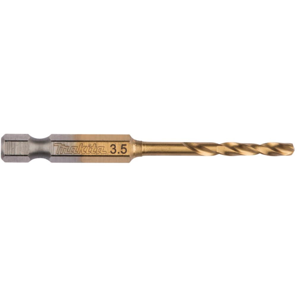 Forets courts à métaux HSS titane pour visseuses à chocs 3.5X70 - MAKITA - B-50918