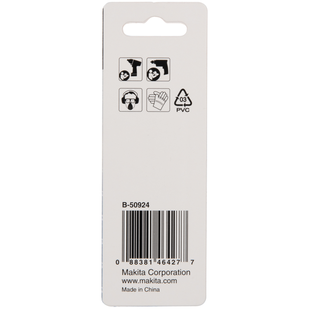 FORET COURT À MÉTAUX HSS TITANE HEX 1/4'' POUR VISSEUSES À CHOCS D4 MM LONGUEUR 71 MM - MAKITA - B-50924