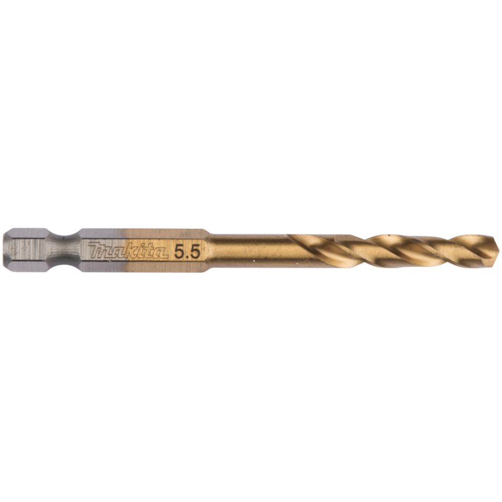 Forets courts à métaux HSS titane pour visseuses à chocs 5.5X78 - MAKITA - B-50968