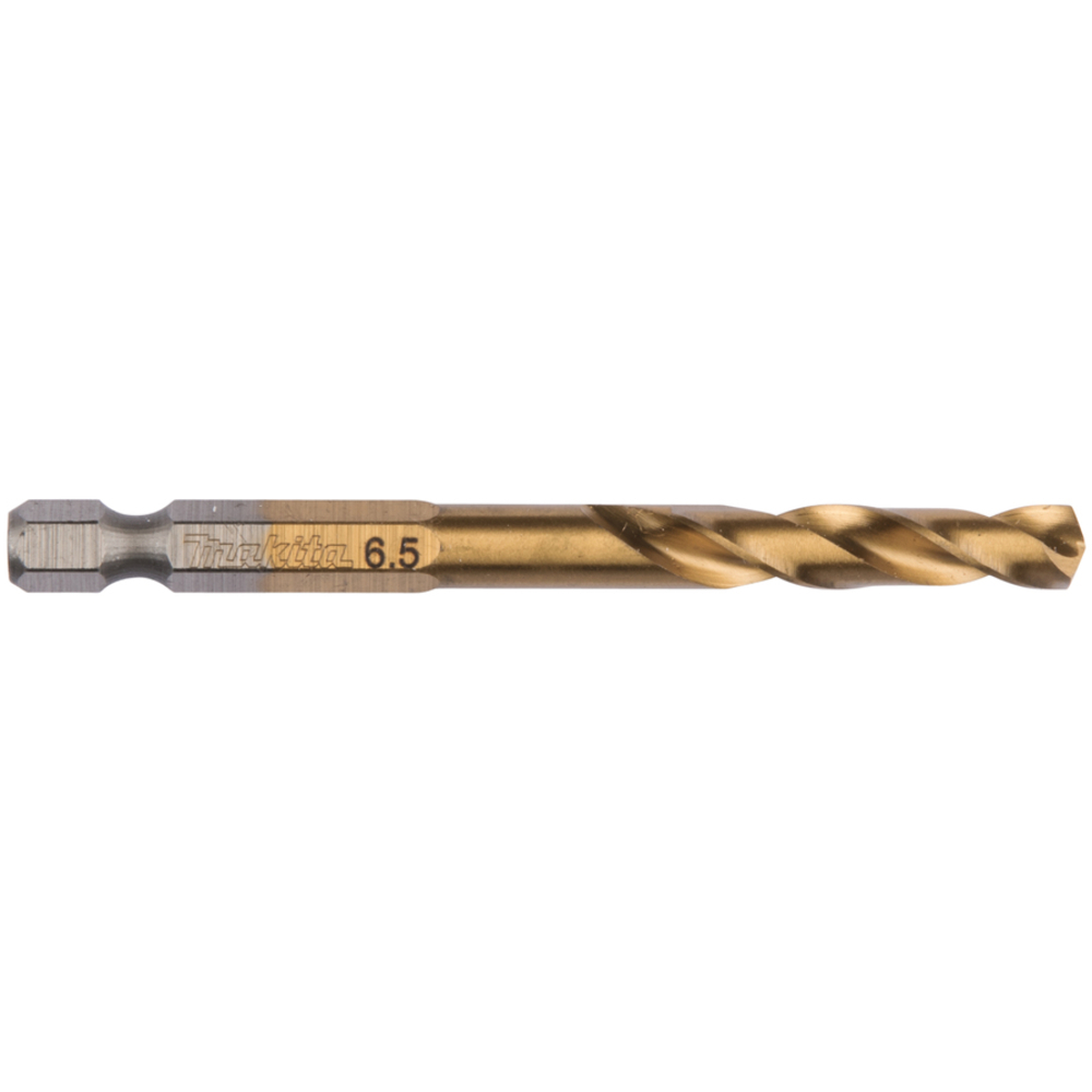 Forets courts à métaux HSS titane pour visseuses à chocs 6.5X81 - MAKITA - B-50980