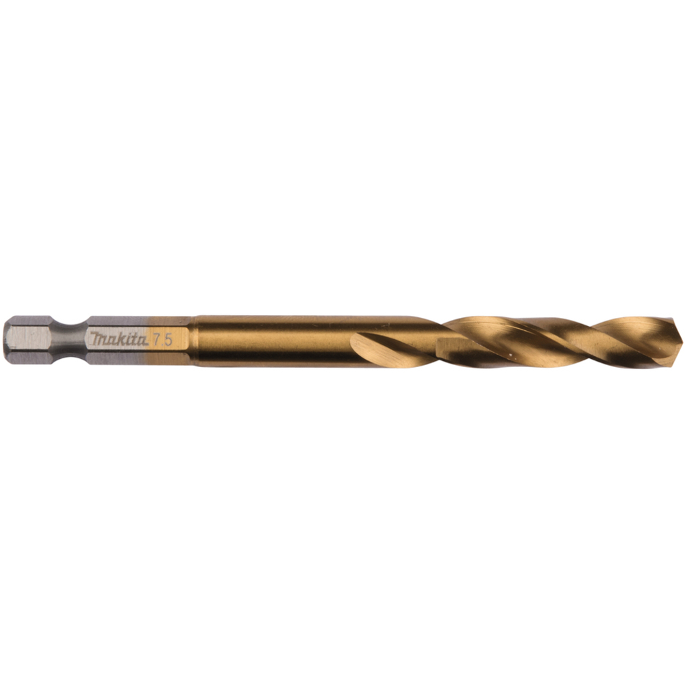 Forets courts à métaux HSS titane pour visseuses à chocs 7.5X95 - MAKITA - B-51007