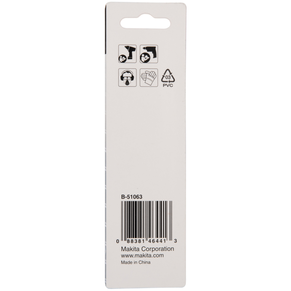 Forets courts à métaux HSS titane pour visseuses à chocs 12X102 - MAKITA - B-51063
