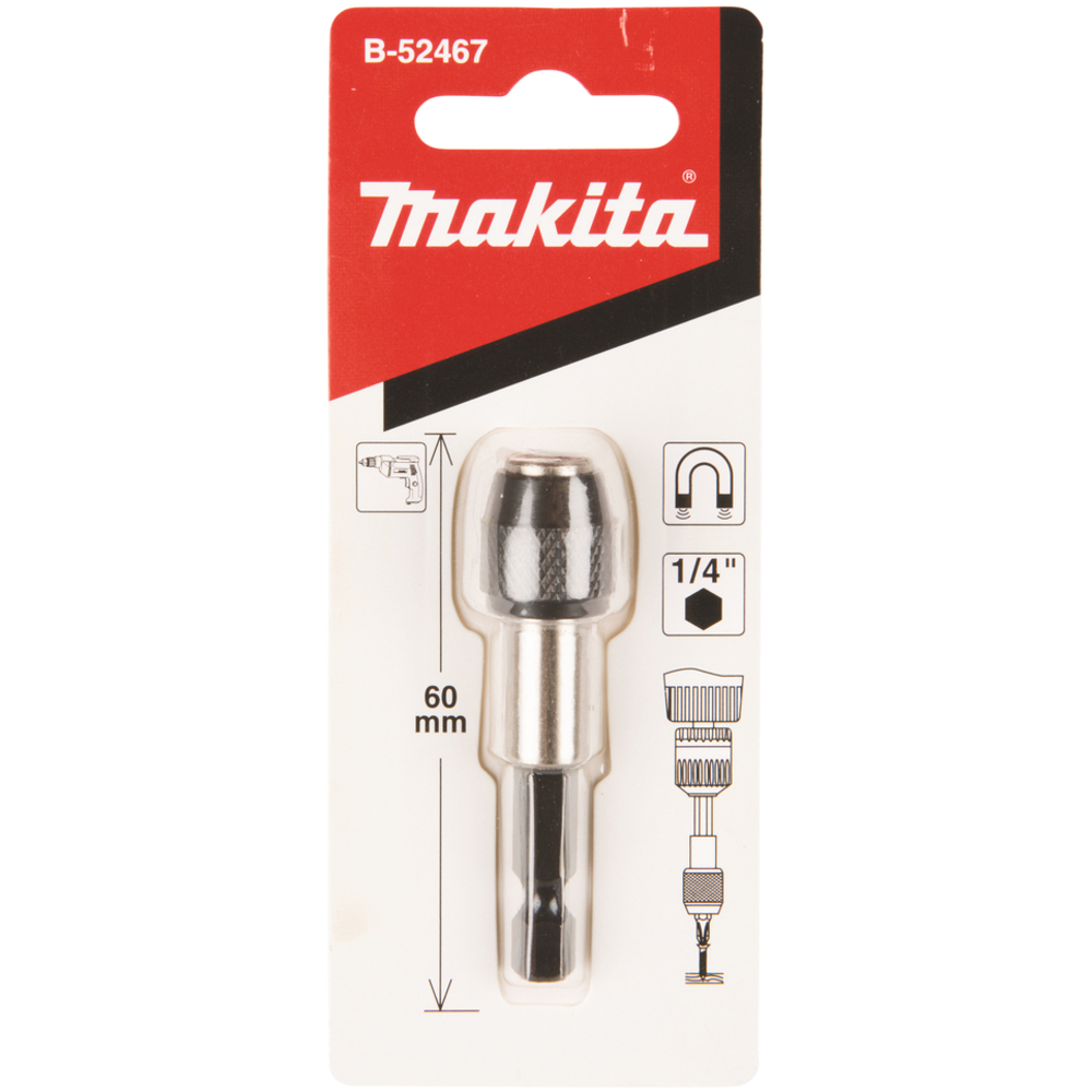 Porte-embouts magnétiques à bague de verrouillage, Hexa 1/4'' - MAKITA - B-52467