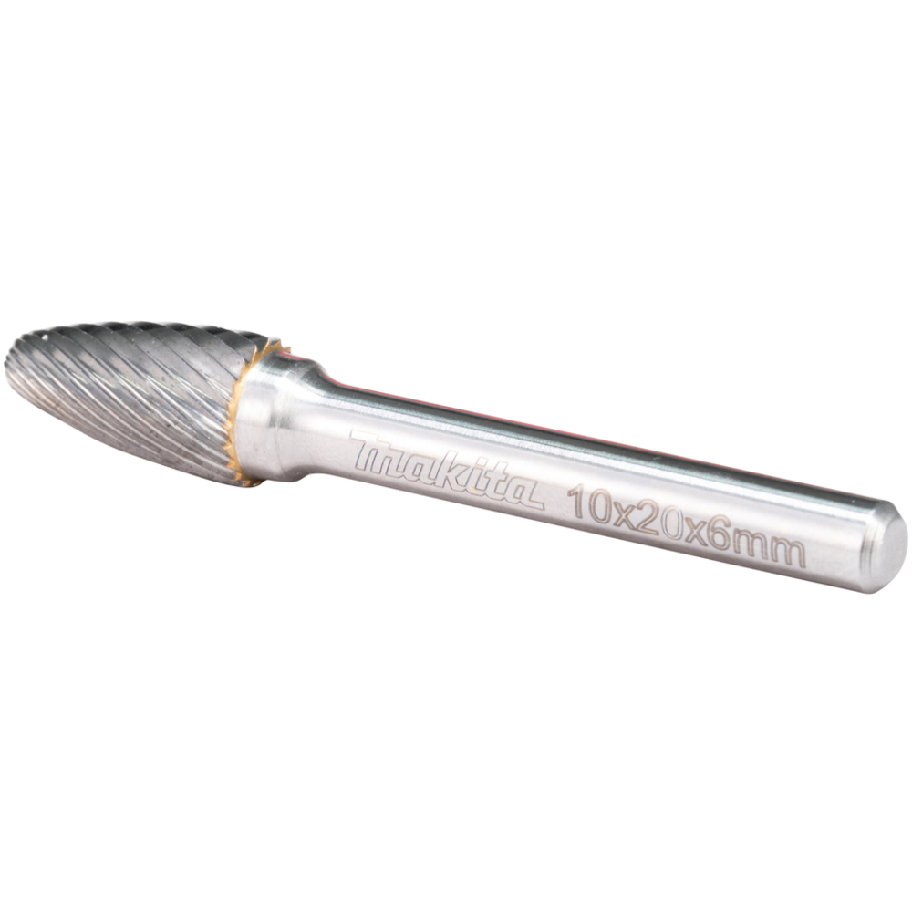 FRAISE LIME 10X20MM Q6 METAL OGIVE ARRONDI - MAKITA - B-52772