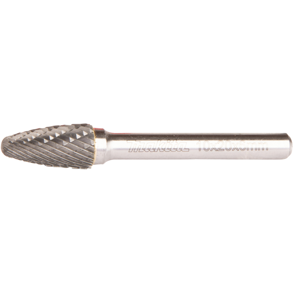 FRAISE LIME 10X20MM Q6 METAL/INOX OGIVE ARRONDI - MAKITA - B-52788