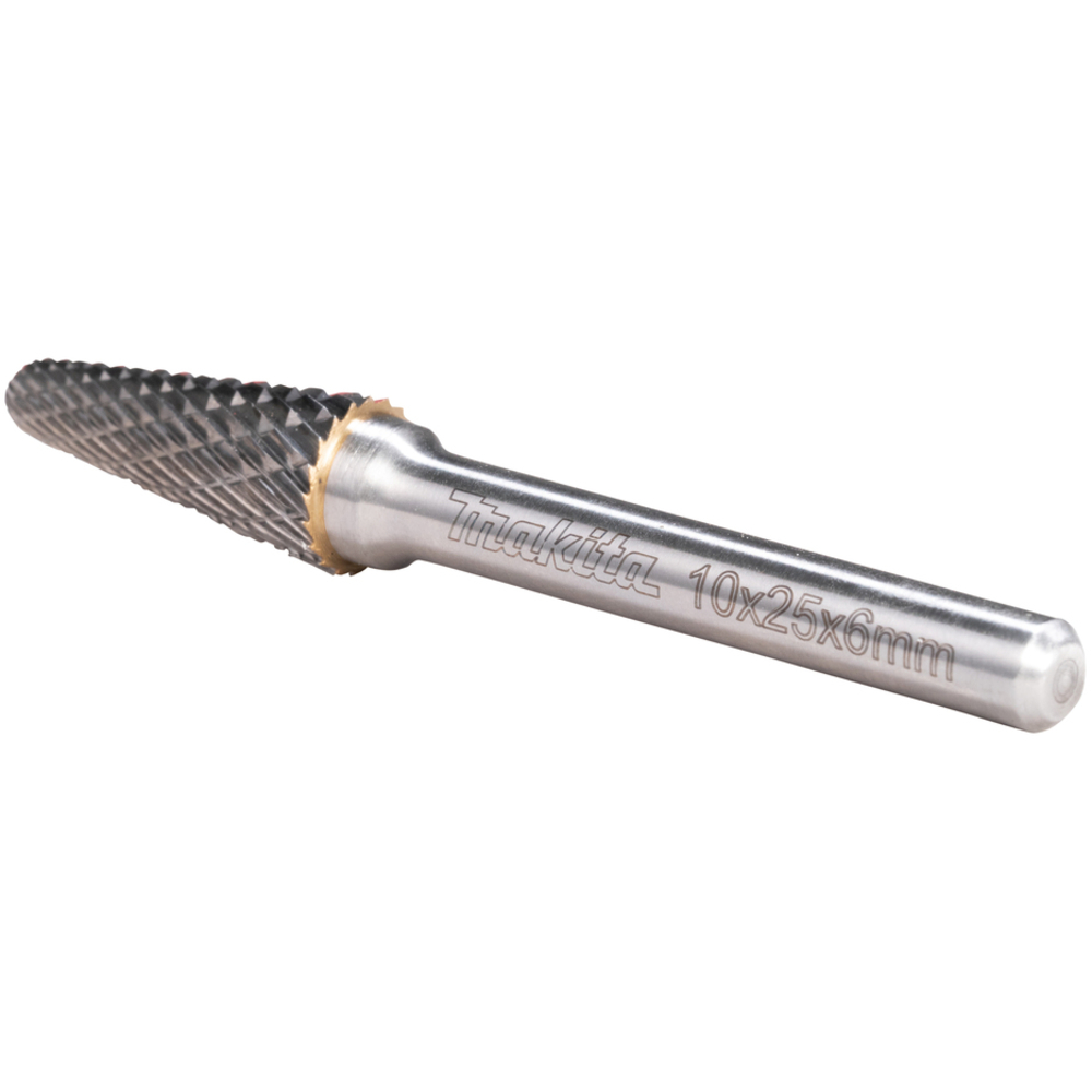 FRAISE LIME 10X25MM Q6 METAL/INOX CONIQUE ARRONDI - MAKITA - B-52819