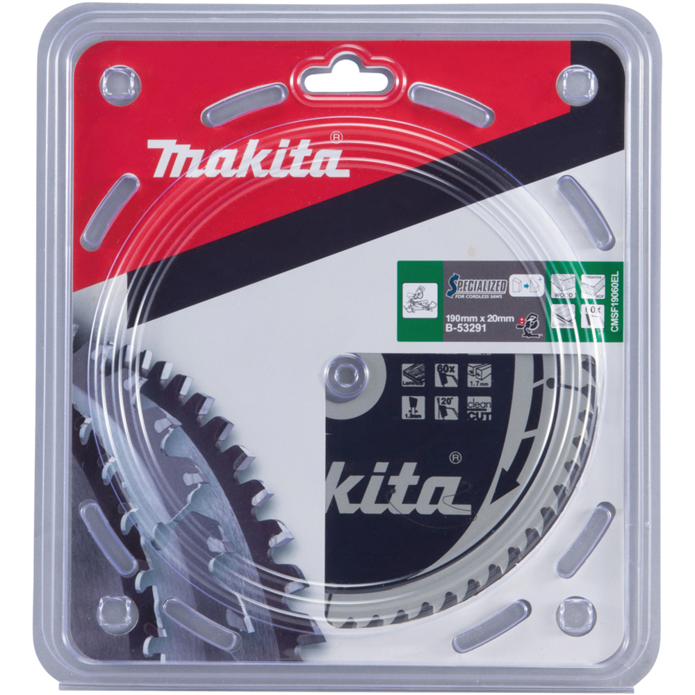 LAME TCT MDF 190x20MM 60DENTS - MAKITA - B-53291