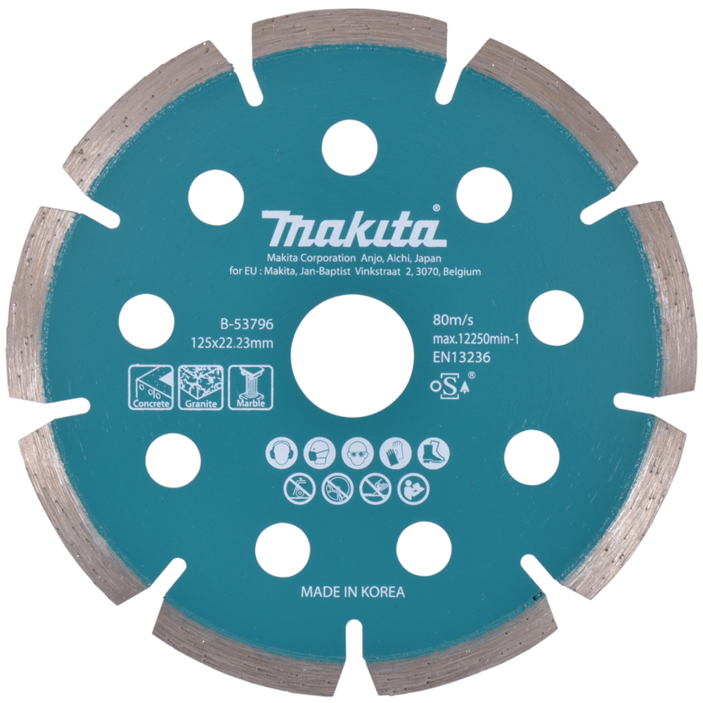 DISQUE DIAMANT FIN D125 MM X 1.6MM BÉTON - MAKITA - B-53796