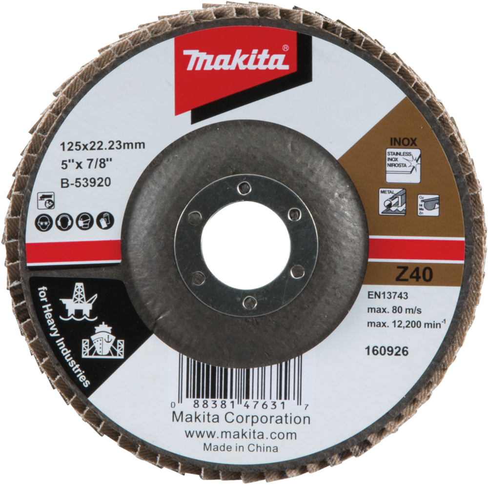 PLATEAU LAMEL x125 Z40 - MAKITA - B-53920