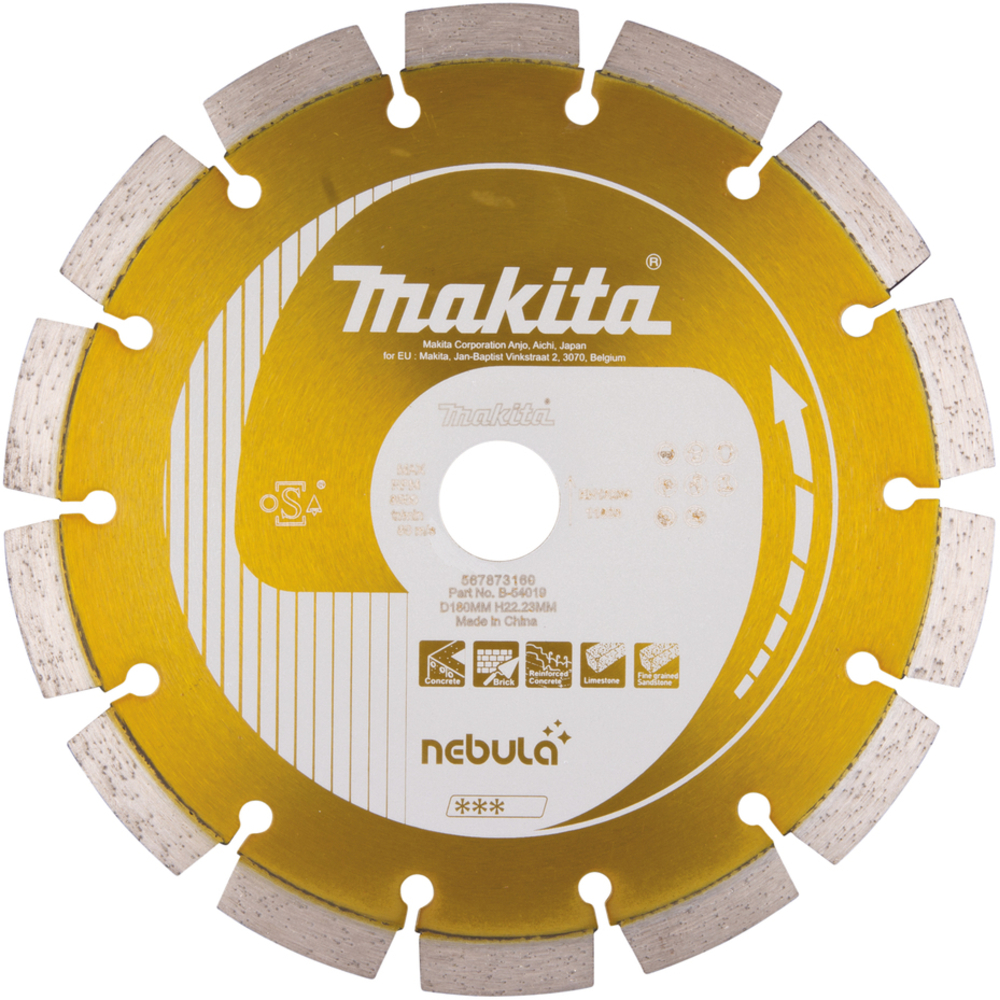 DISQUE DIAMANT NEBULA LASER 180X22,23 MM - MAKITA - B-54019