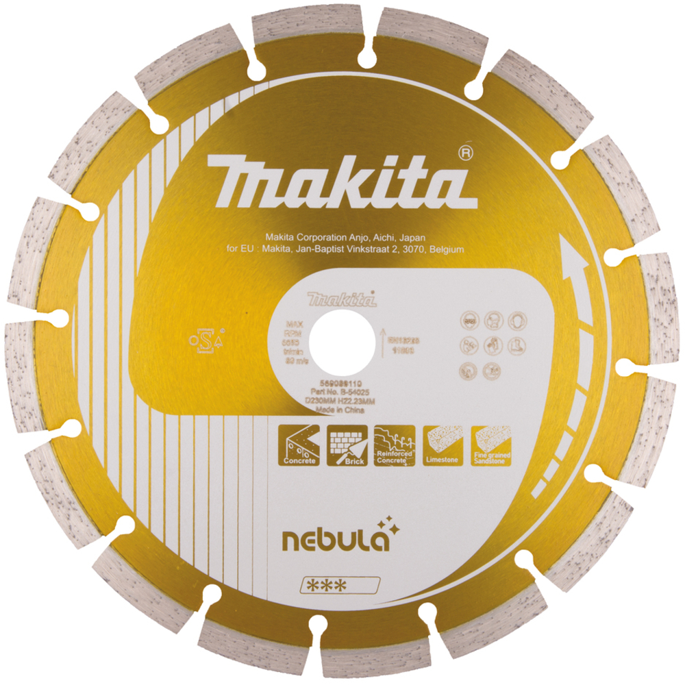 DISQUE DIAMANT NEBULA 230 MM - MAKITA - B-54025