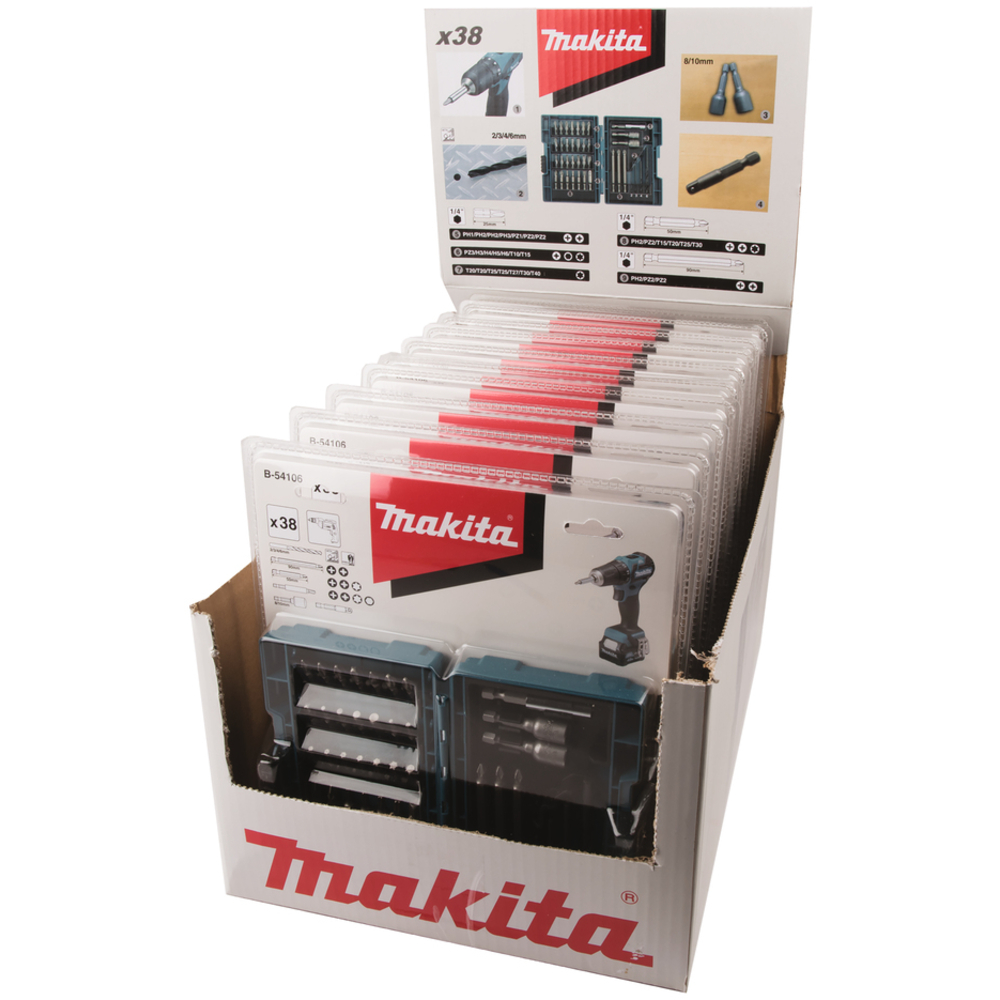 Coffret d'accessoires 38 pièces - MAKITA - B-54106